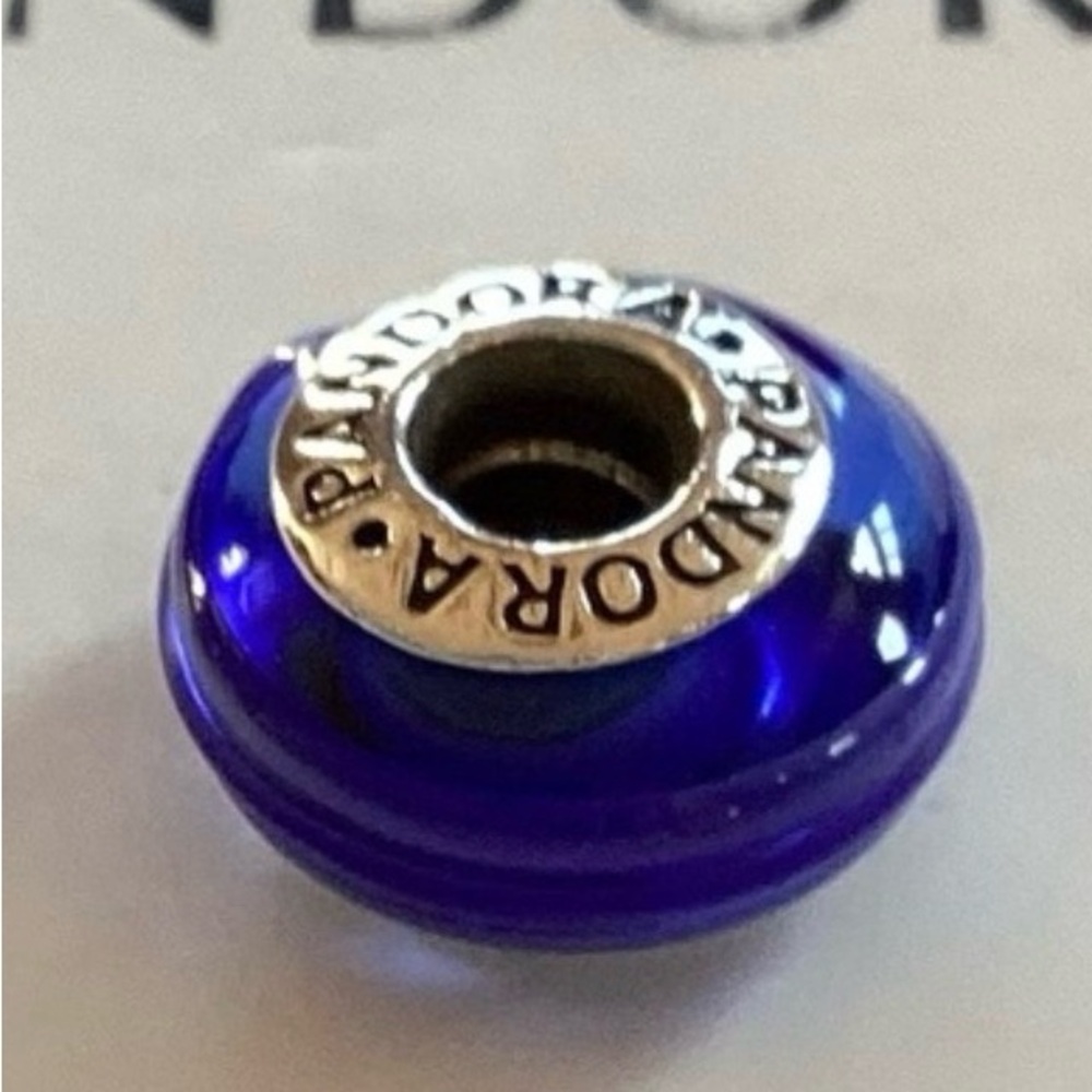 Pandora Murano Deep Blue Authentic Mint 925 ale RETIRED screws on